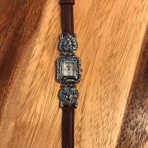 Beautiful Brighton Watch Mother of Pearl Face Leather Strap